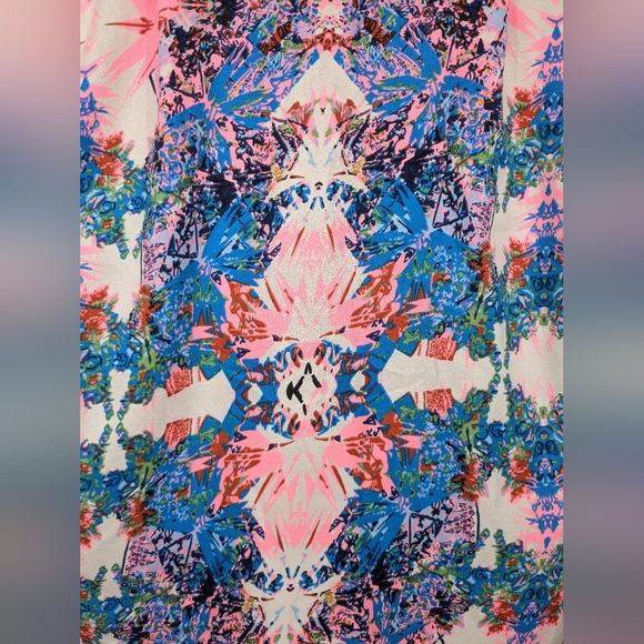 Seaplane Shirt Mens Size XS Geometric Psychedelic All Over Print Button Front - Picture 8 of 10